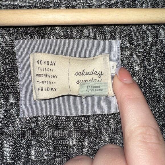Anthropologie x Saturday Sunday Semana Duster Long Line Cardigan Gray Size XS - Picture 4 of 8